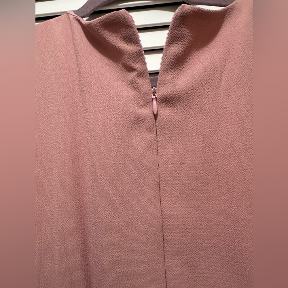 Danny & Nicole Ruffled Rose Midi Dress, Size 12 NWT - Picture 7 of 15